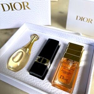 Dior Mini J’adore Parfum, Serum and Lipstick Travel Gift Box Set